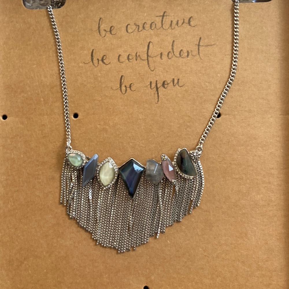Riverstone Statement Necklace by Chloe and Isabel! Display only!